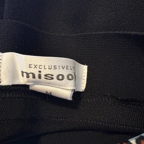 Exclusively MISOOK Mylana Black Stretch Knit Maxi Pencil Skirt Side Slit Size M - Picture 8 of 8